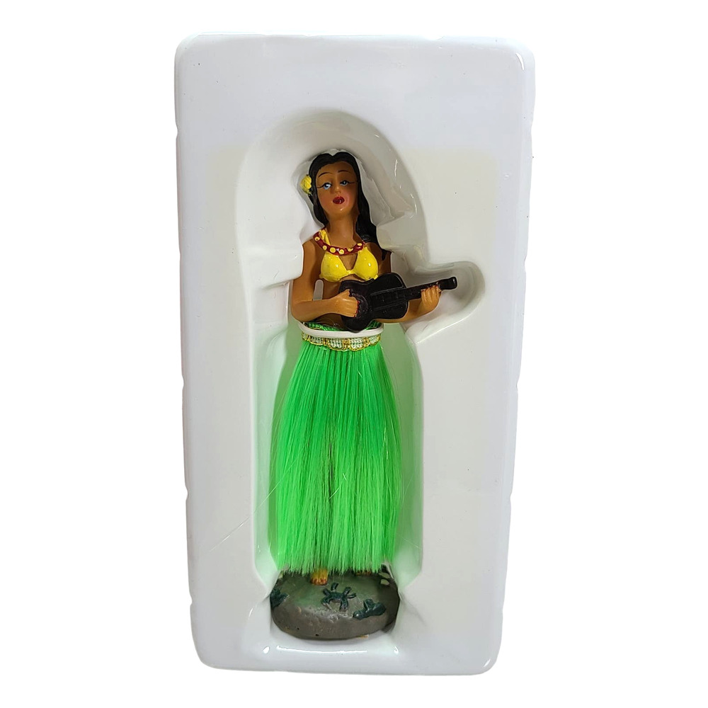 Hula Dancer Fun Bobbing Head Spring Action Hips Adhesive Mount NIB 2006 Target